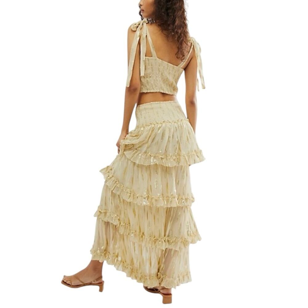 NWOT Jens Pirate Booty Solar Top And Skirt Set SMALL in Full Moon - Picture 2 of 10